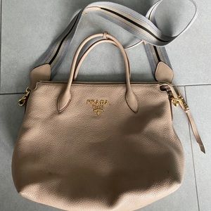 Prada Daino Leather Tote
